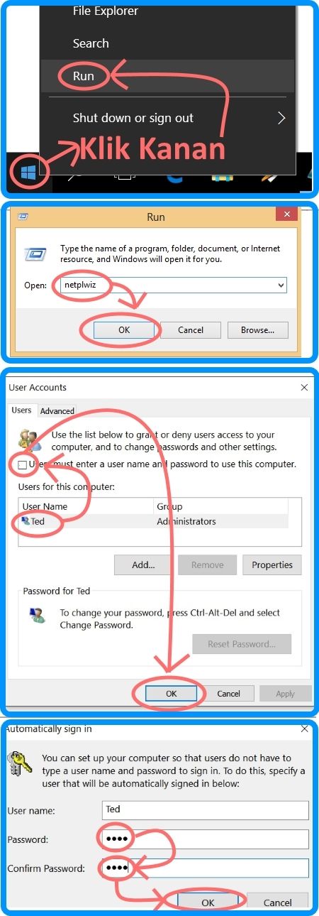 cara masuk windows 10 8 7 tanpa login sign in masukin password