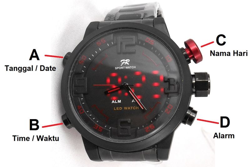 caraq setting jam led fortuner AD1510 weide wh2039